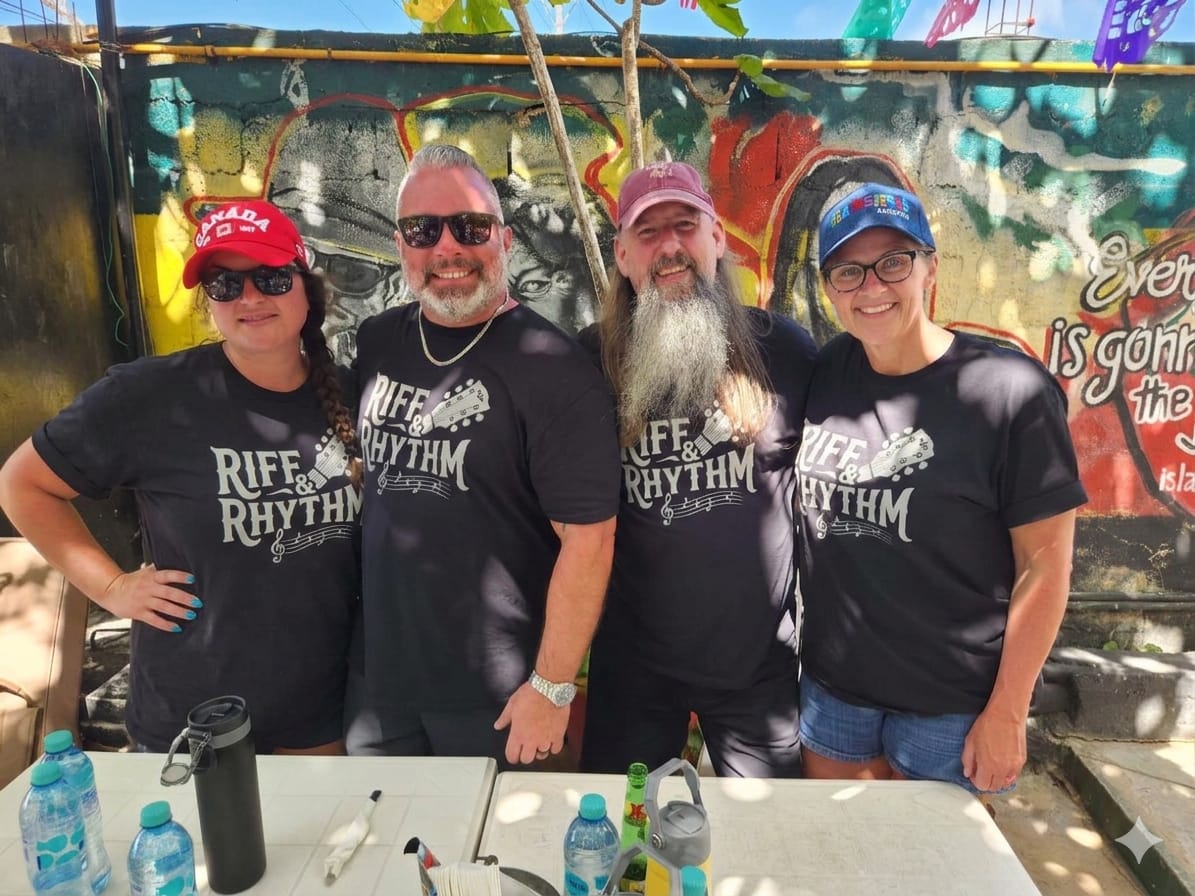 Joe and Glenn with Paige and Nikki